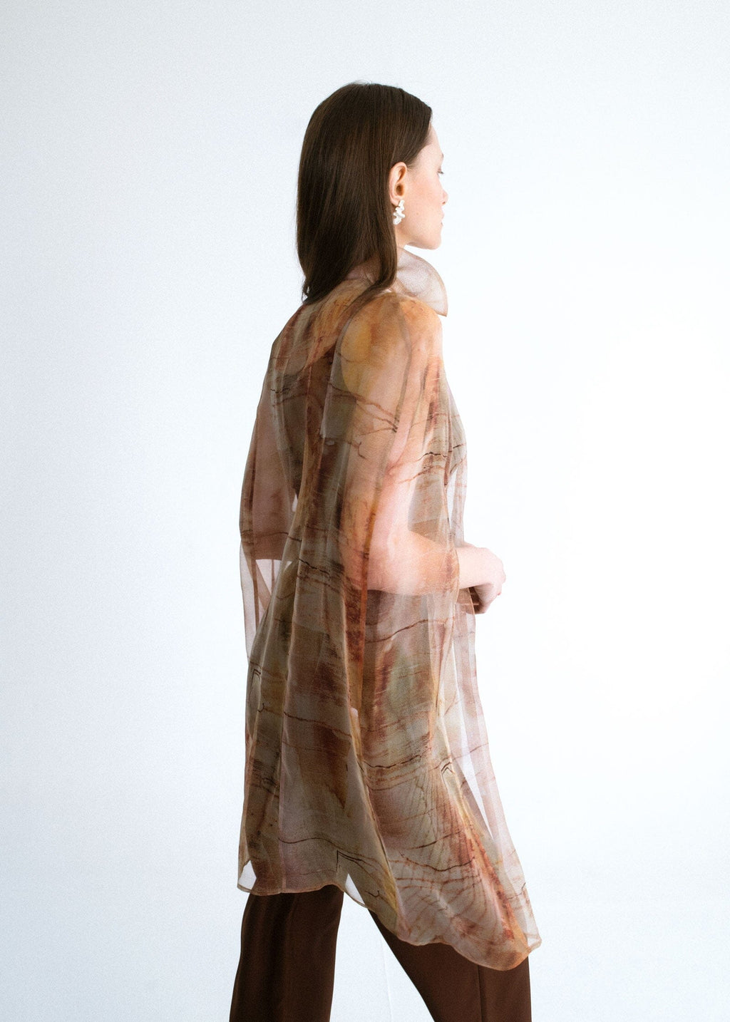 Capa organza estampada