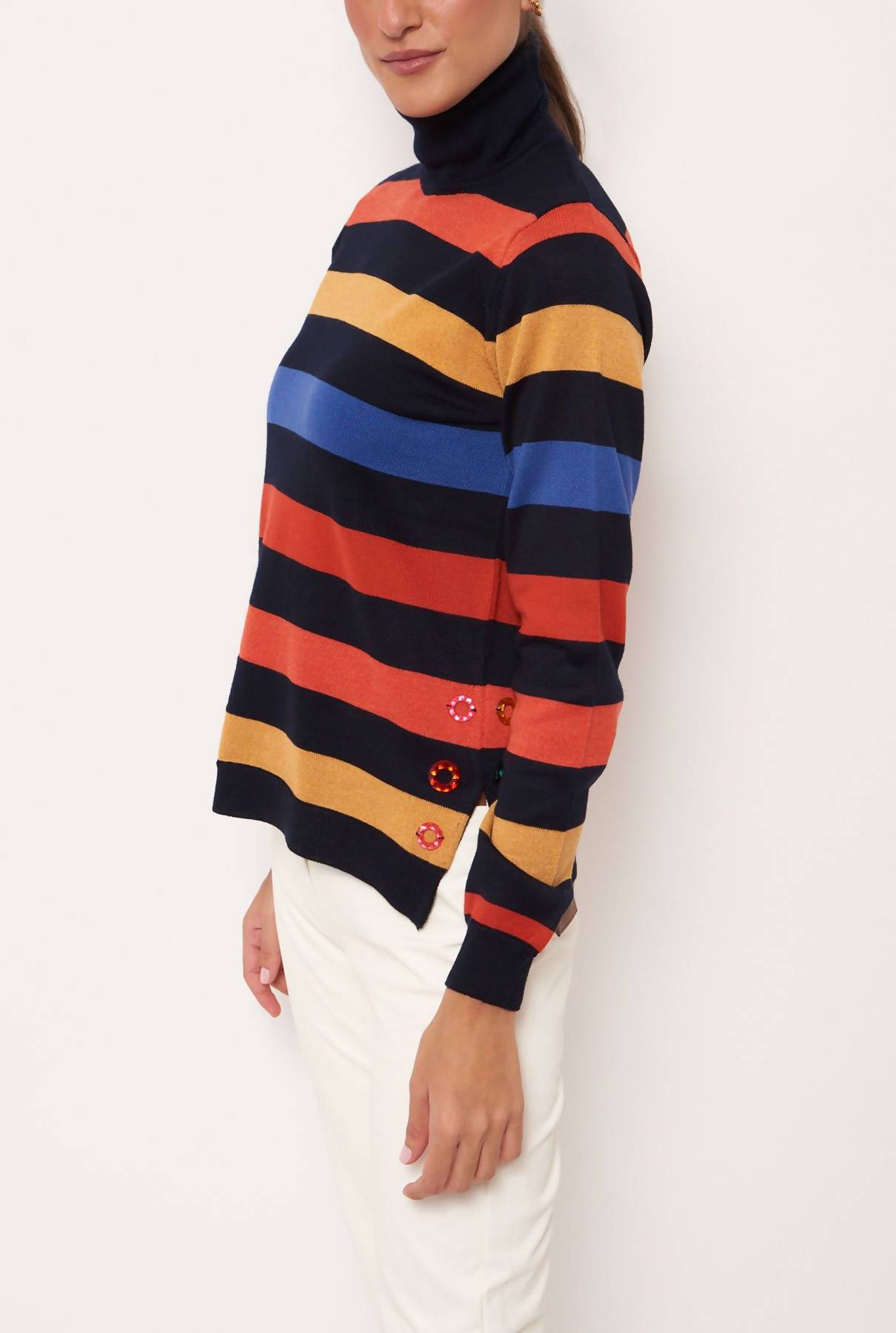 Mariona Roll Neck Multicolor